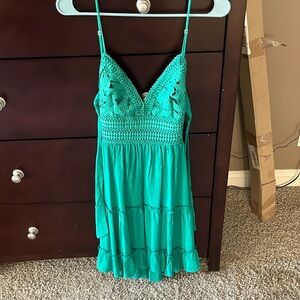 Green summer dress
